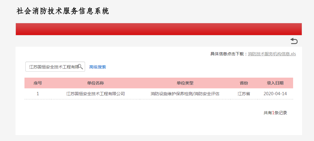 江蘇國恒安全技術(shù)工程有限公司消防設(shè)施維護(hù)保養(yǎng)檢測/消防安全評估資格